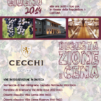 Menu for Wine, Shine & Dine 6/19/14 featuring Cecchi at La Loggetta!