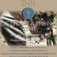Menu for Wine, Shine & Dine 10/31/13 Masquerade Ball featuring Dei at Osteria del Teatro